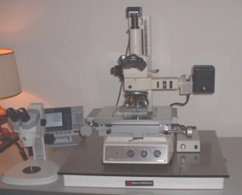 Stereoscope(left) and MM-60 microscope (right)